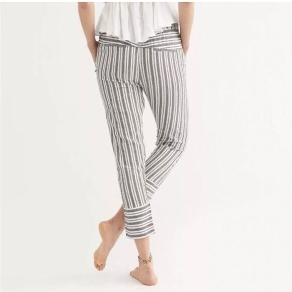 Scotch Soda The Poolside Striped Leg Cotton Pull On Pants Size XS Pockets Beachy - Picture 2 of 10